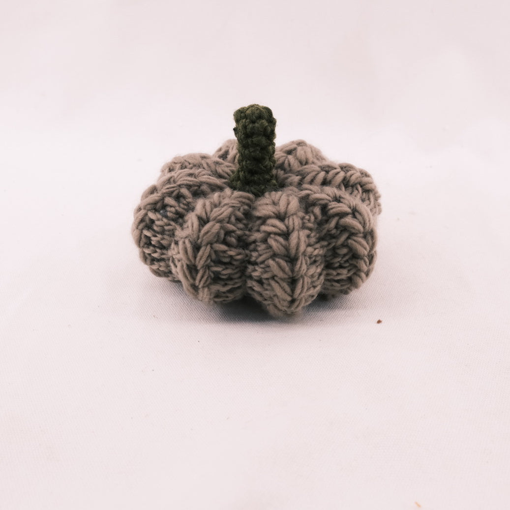 Crochet Gray Pumpkin Bedroom Decoration CE20127