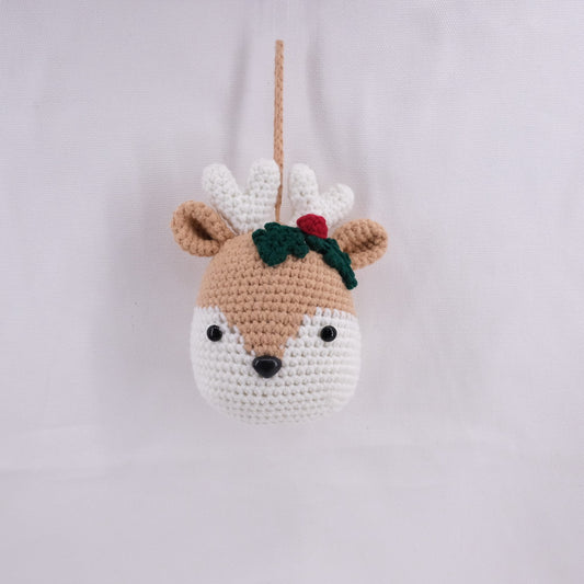 Crochet Reindeer Christmas Hanging Ornament CE20203