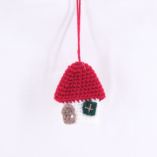 Crochet Christmas House Pendant CE20318