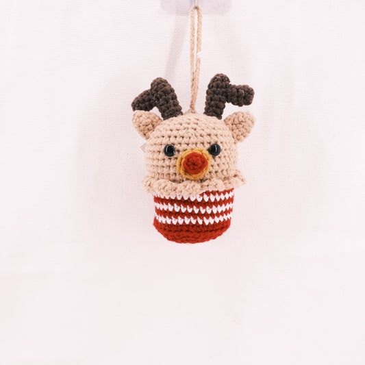 Crochet Christmas Reindeer Pendant CE20333