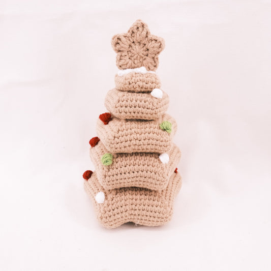 Crochet Gingerbread Christmas Tree Cute Design CE20346