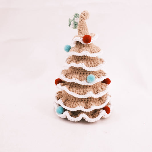 Crochet Christmas Gingerbread Tree Home Ornament CE20347