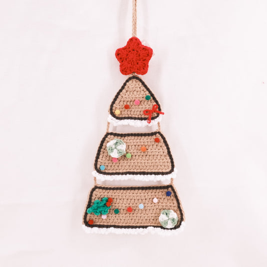 Crochet Gingerbread Wall Hanging Decoration CE20355