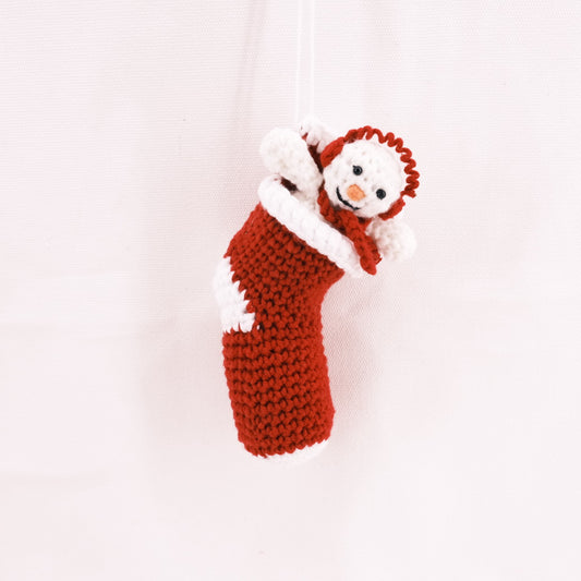 Crochet Christmas Stocking Canton Fair CE20358
