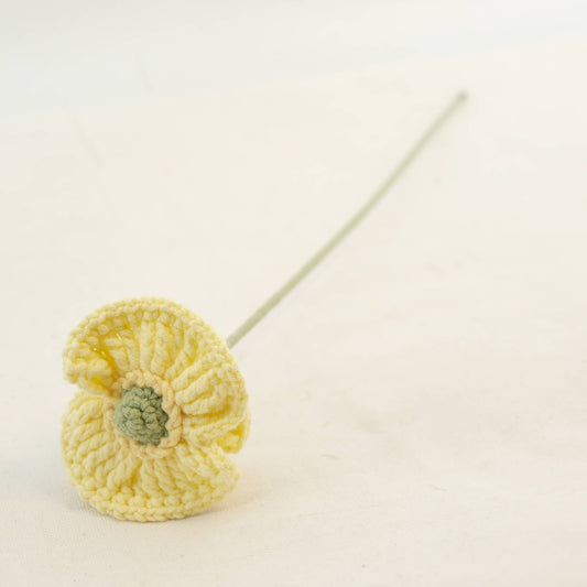 Crochet Flower Corn Poppy Indoor Vase Decoration CE30004
