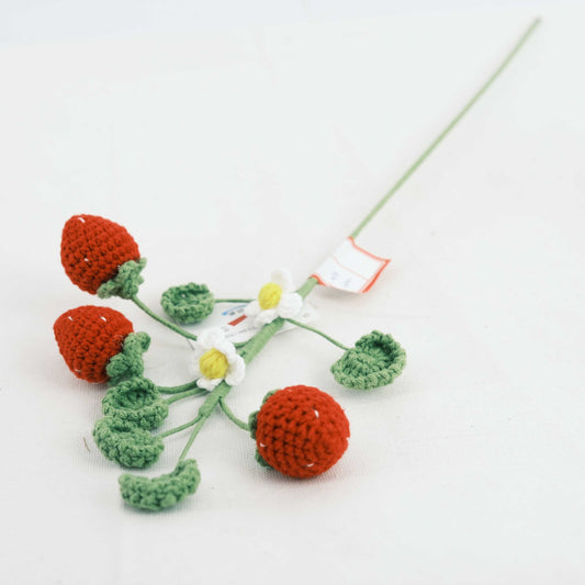 Crochet Strawberry Factory Wholesale Artificial Flower CE30241