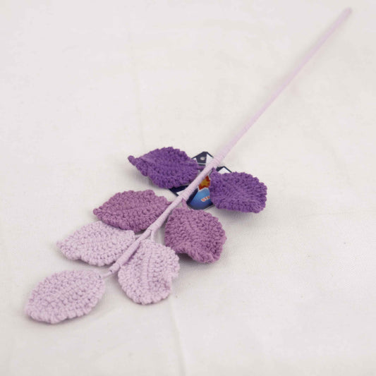 Crochet Purple Leaf Handicraft CE30361