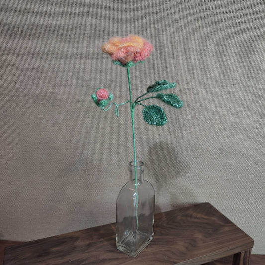Mohair Crochet Rose CE30493