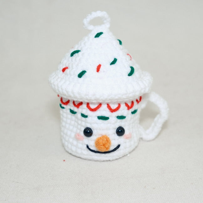 Crochet Christmas Ornament Cup Gift for Children CF20056