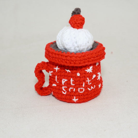 Crochet Christmas Ornament Cup Gift for Children CF20056