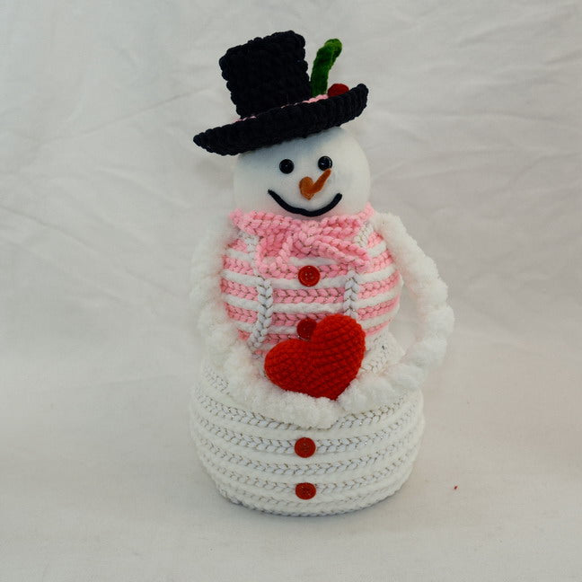 Macrame Snowman Ornament Handicraft Home Decoration CF20161