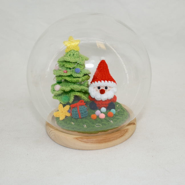Glass Christmas Bowl Decoration Santa Claus Ornament CF20207