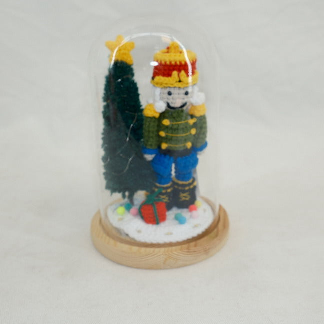 Glass Christmas Bowl Decoration Nutcracker Ornament CF20208