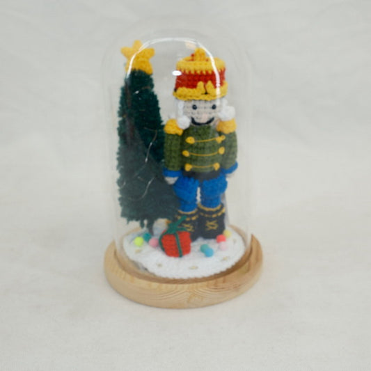 Glass Christmas Bowl Decoration Nutcracker Ornament CF20208