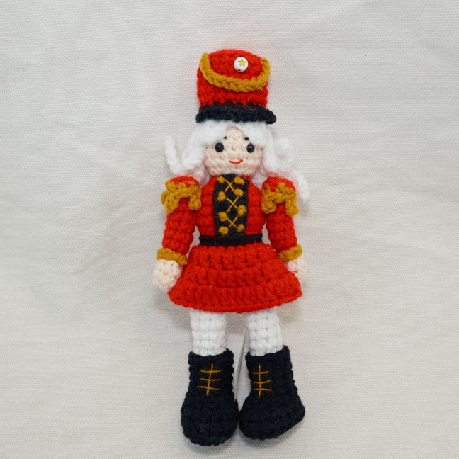 Christmas Crochet Nutcracker Decor Ornament CF20283