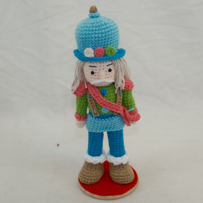 Christmas Crochet Nutcracker Decor Ornament CF20298