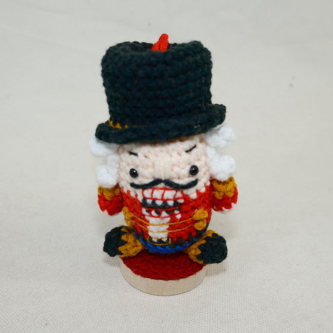 Christmas Crochet Nutcracker Decor Ornament CF20301