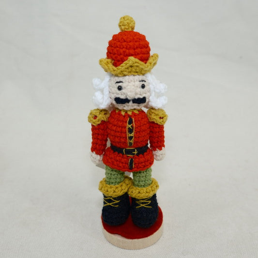 Christmas Crochet Nutcracker Decor Ornament CF20301