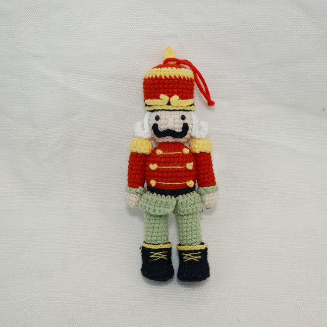 Christmas Crochet Nutcracker Decor Ornament CF20312