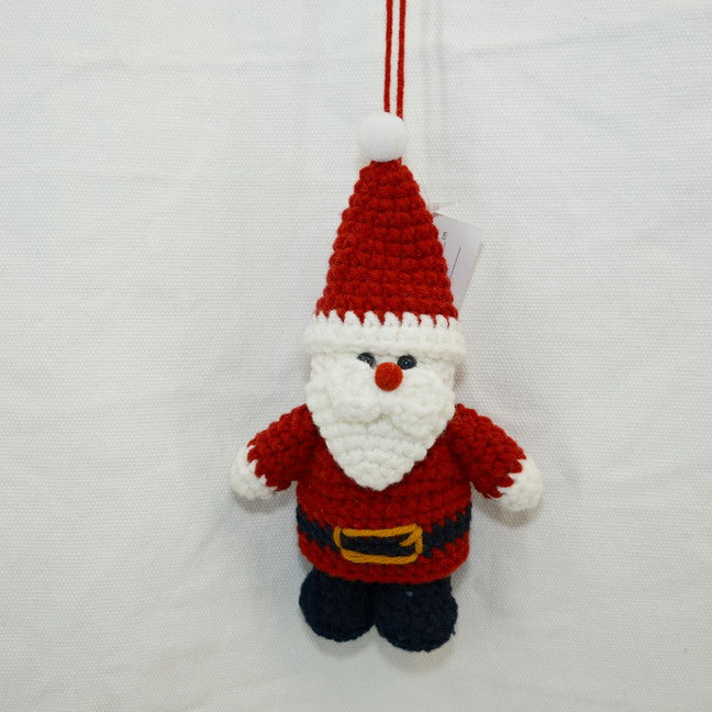 Christmas Crochet Santa Claus Elk Ornament CF20318