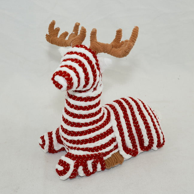 Crochet Christmas Elk Reindeer House Ornament CF20349