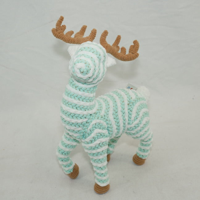 Crochet Christmas Elk Reindeer House Ornament CF20351