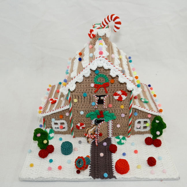 Crochet Gingerbread Artificial Garden Home Decoration CF20378