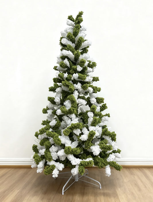 Yarn Handmade Christmas Tree with LED Light Metal Base CF20381
