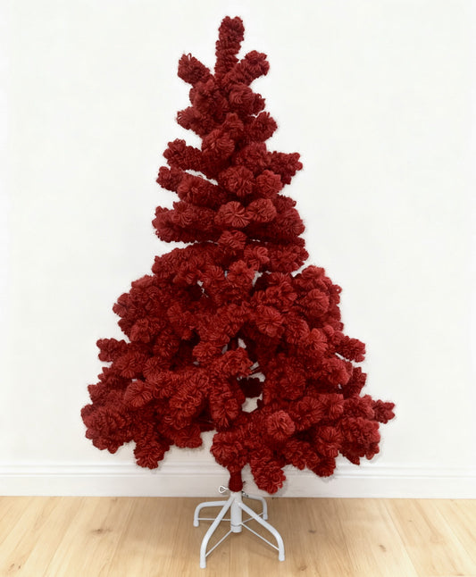 Handmade Yarn Christmas Tree Red CF20385
