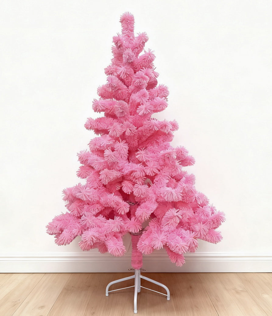 Handmade Yarn Christmas Tree with LED Pink CF20389