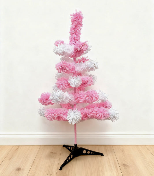 Handmade Yarn Christmas Tree Pink CF20394