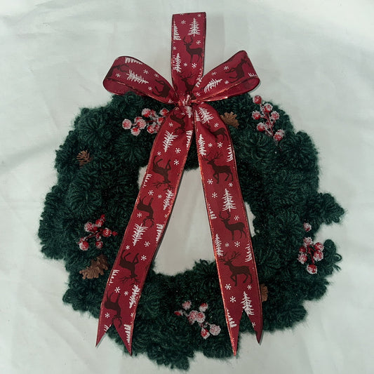 Yarn Wreath Christmas House Decoration Wholesale CF20403