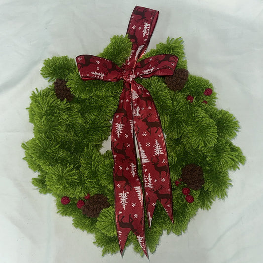 Yarn Wreath Christmas House Decoration Wholesale CF20404
