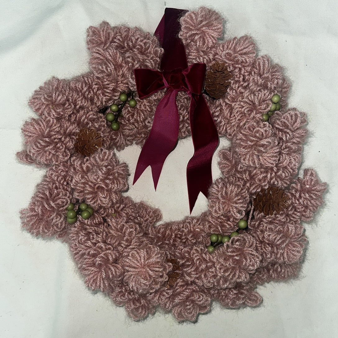 Yarn Wreath Christmas House Decoration Wholesale CF20405