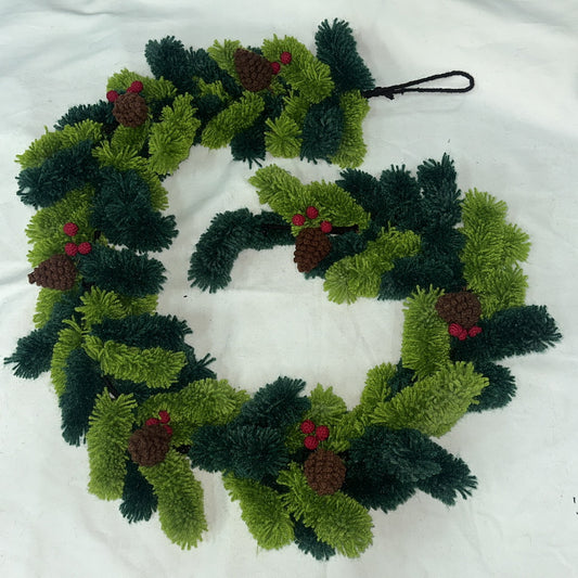 Christmas Garland Holly Leaves Home Decoration Gift CF20406