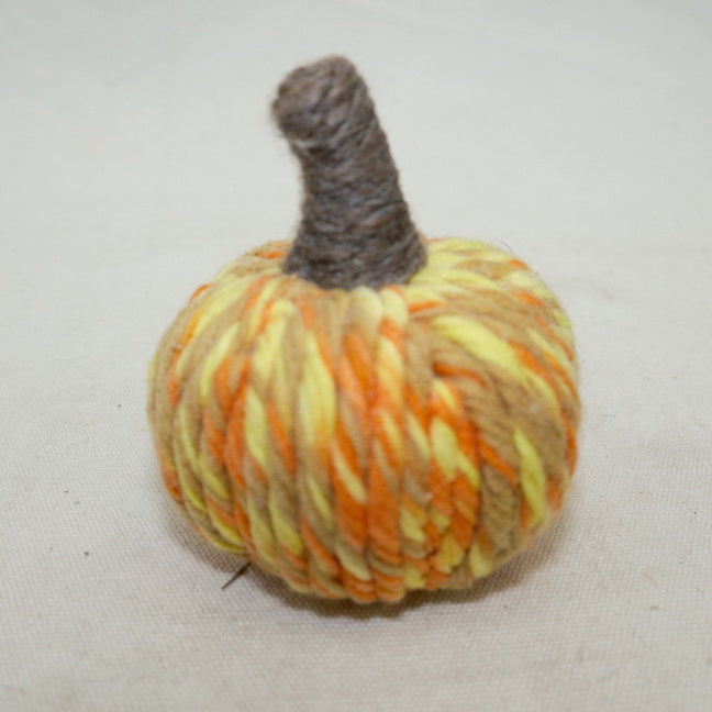 Artificial Icelandic Wool Harvest Fall Jute Pumpkin CF20460