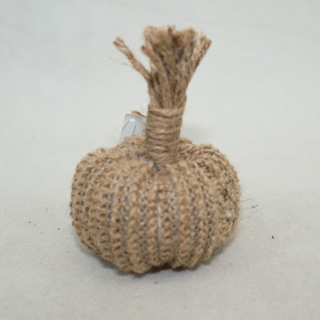 Harvest Fall Jute Pumpkin Ornament CF20471