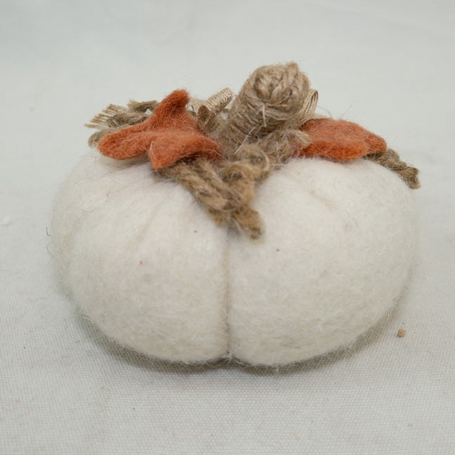 Harvest Fall Felt Pumpkin Ornament CF20478