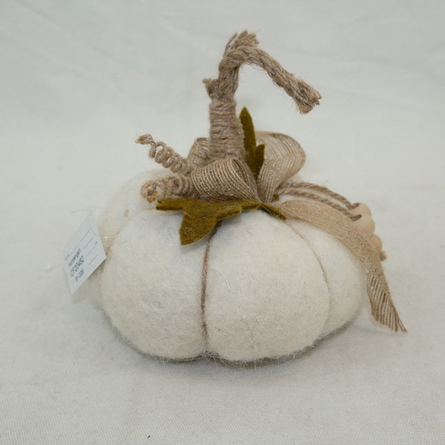 Harvest Fall Felt Pumpkin Ornament CF20478