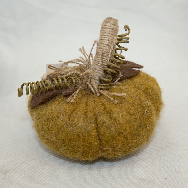 Harvest Fall Felt Pumpkin Ornament CF20478