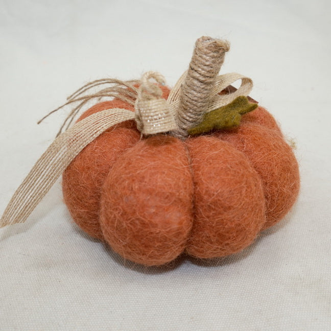 Harvest Fall Felt Pumpkin Ornament CF20478