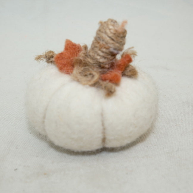 Harvest Fall Felt Pumpkin Ornament CF20486