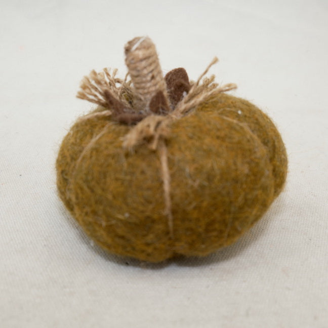 Harvest Fall Felt Pumpkin Ornament CF20486