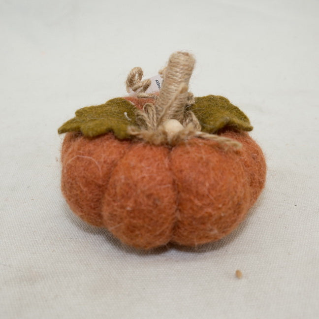 Harvest Fall Felt Pumpkin Ornament CF20486