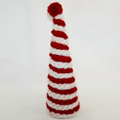 Handmade Crochet Christmas Tree Ornament, Knit Rustic Farmhouse CF20516
