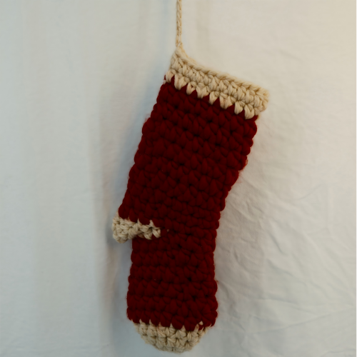 Christmas Tree Stocking Handcrafted Crochet Gift Socks CF20519