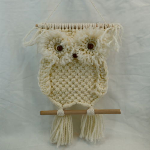 Macrame Knit Owl Tapestry Ornaments CF20532