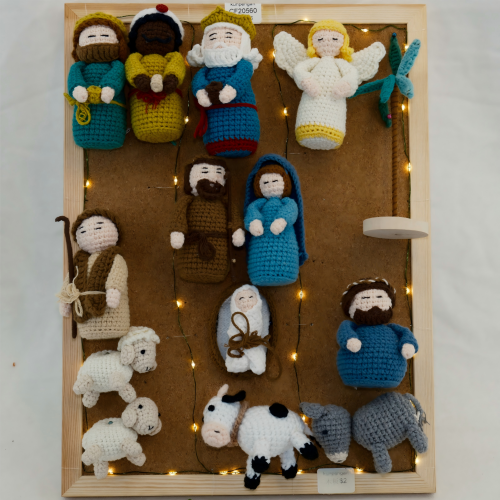 Crochet Nativity Scene Ornaments - Festive Decor CF20560（副本）