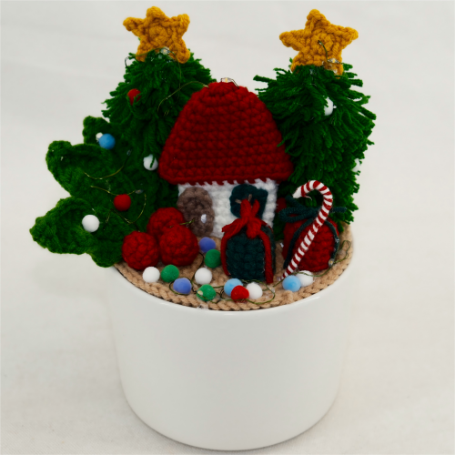 Crochet Christmas Ornament Ceramic CF20602