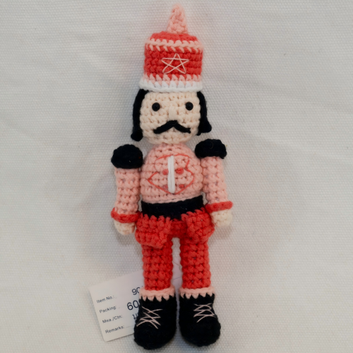 Crochet Nutcracker Keychain CF20609